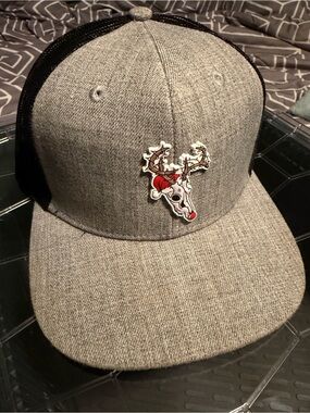 Branded Bills Christmas Reindeer Skull Trucker Hat